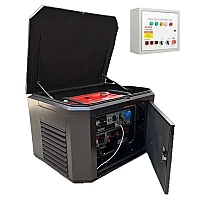 Генератор A-iPower A8000EAX в супертихом зимнем кожухе 1400SS RAL 8019 + блок автозапуска A-iPower 230В/400В 100А 8 ПИН