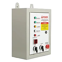 Генератор A-iPower A8000EAX в супертихом зимнем кожухе 1400SS RAL 8019 + блок автозапуска A-iPower 230 В, 50 А